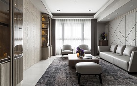 107㎡ | 木質的溫馨遇上現代的柔和，塑造雅柔空間