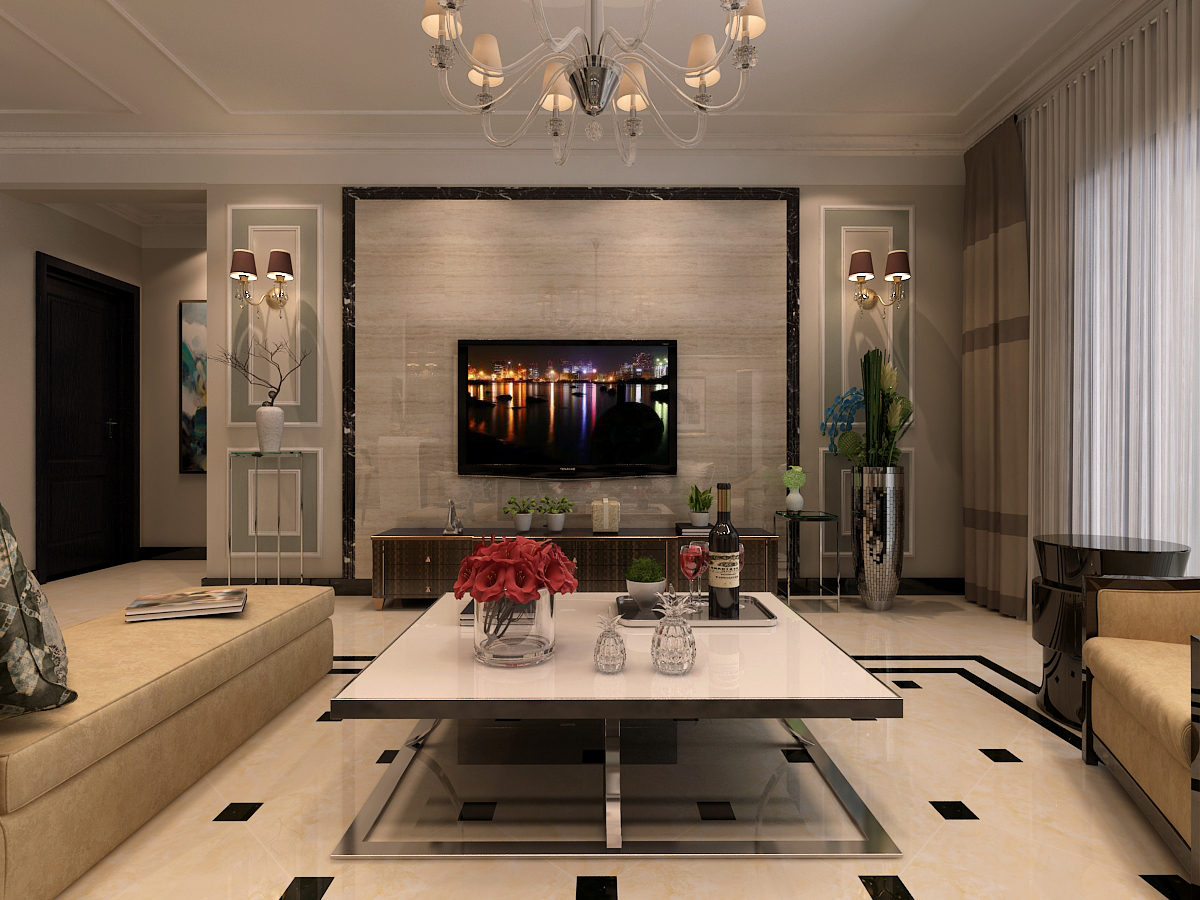 南寧天池山?中脊139平米后現(xiàn)代風(fēng)格案例效果圖