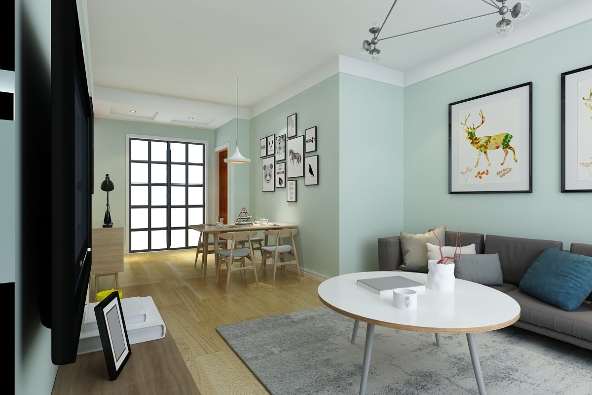 南寧富豐·壹公館92平米北歐風案例效果圖