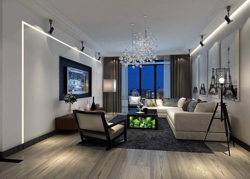 南寧嘉和城220平米后現(xiàn)代風(fēng)格案例效果圖