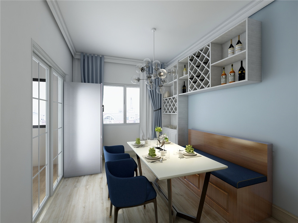 南寧龍光玖譽(yù)城 80平米地中海風(fēng)格案例效果圖