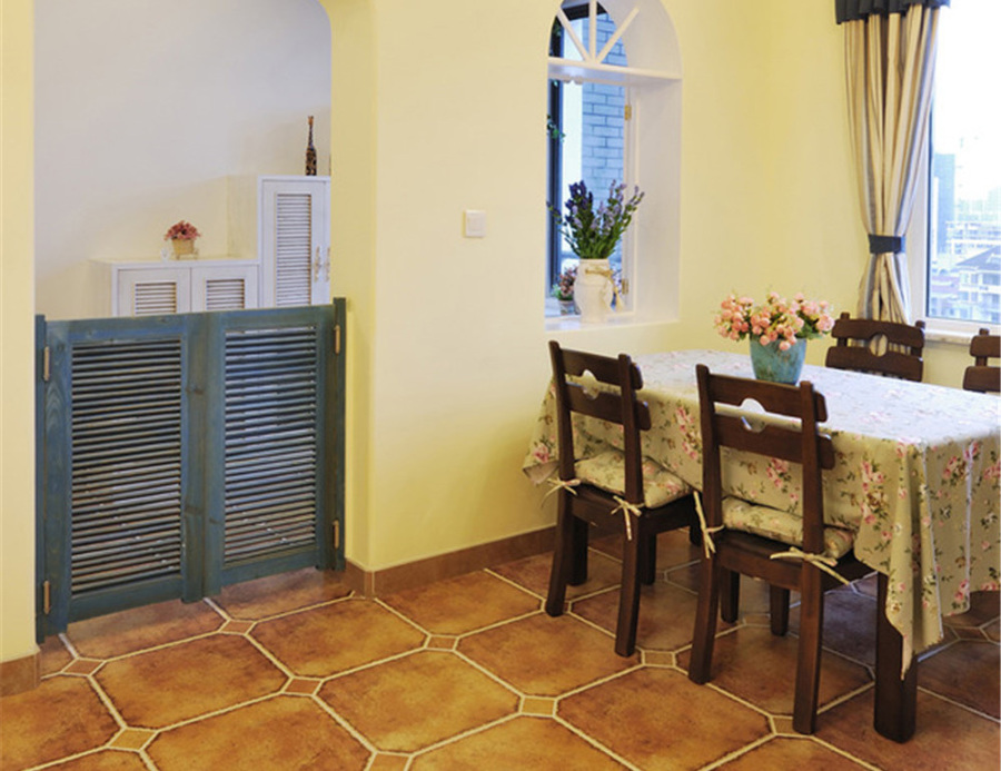 南寧天池山?中脊109平米地中海風(fēng)格案例效果圖