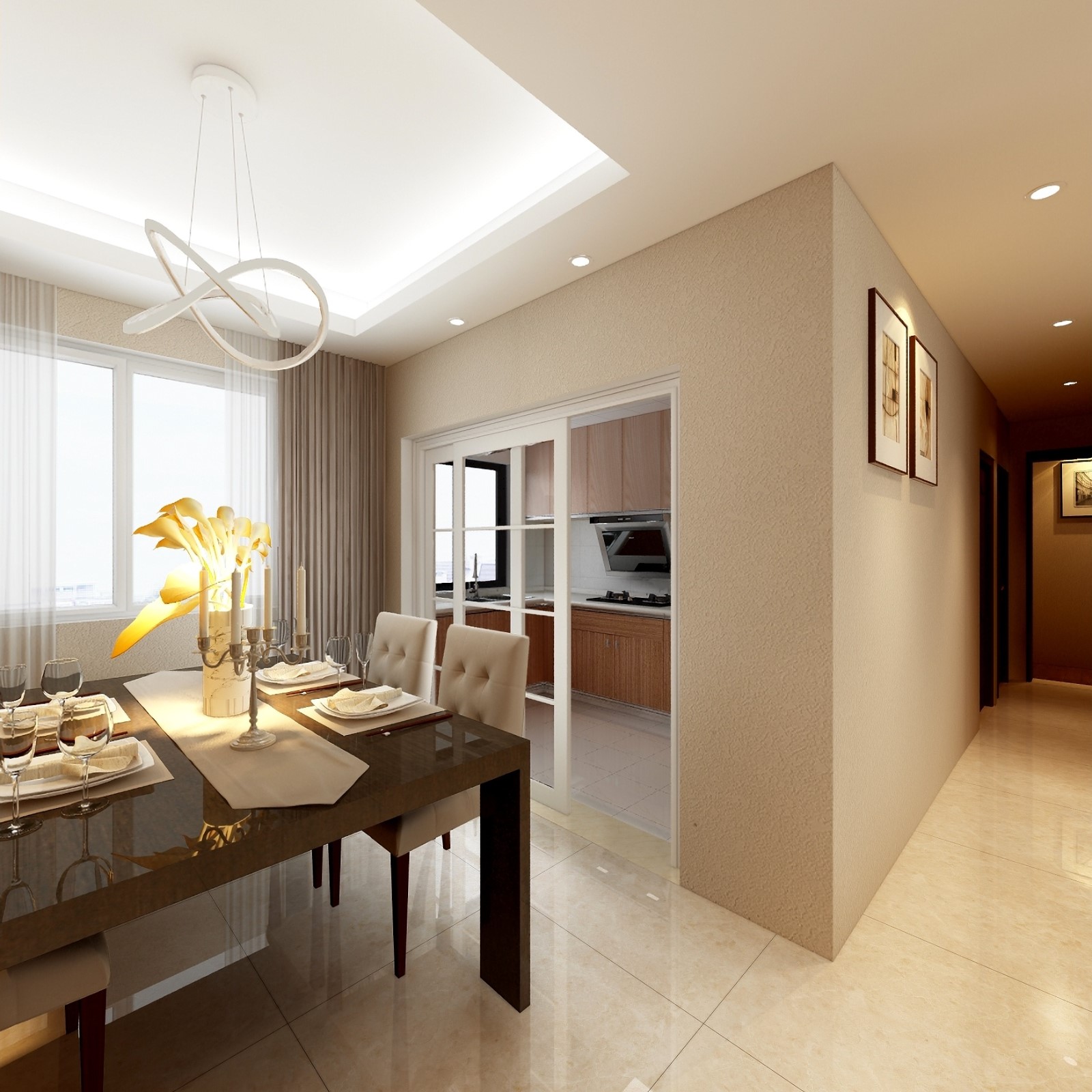 南寧恒大城90平現(xiàn)代風(fēng)格案例效果圖