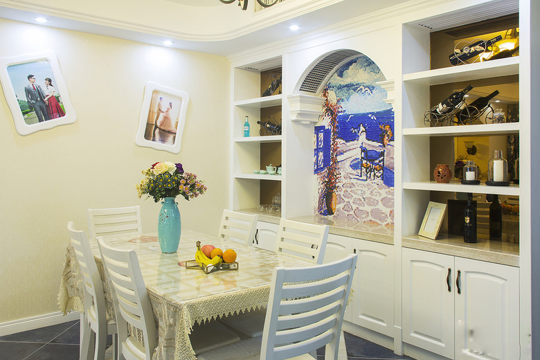 南寧大唐·天城97平米地中海風(fēng)格案例效果圖