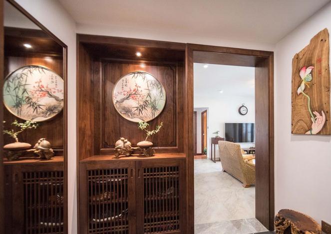 南寧融創(chuàng)·融公館84平米新中式案例效果圖