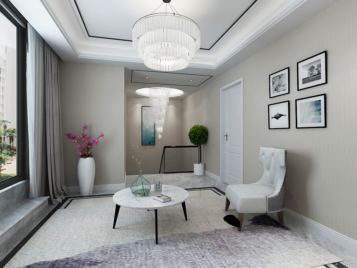 南寧中國(guó)鐵建·安吉山語(yǔ)城185平米后現(xiàn)代風(fēng)格案例效果圖