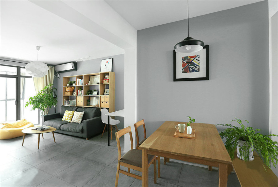 南寧五象湖·金玖世家90平米北歐風(fēng)案例效果圖