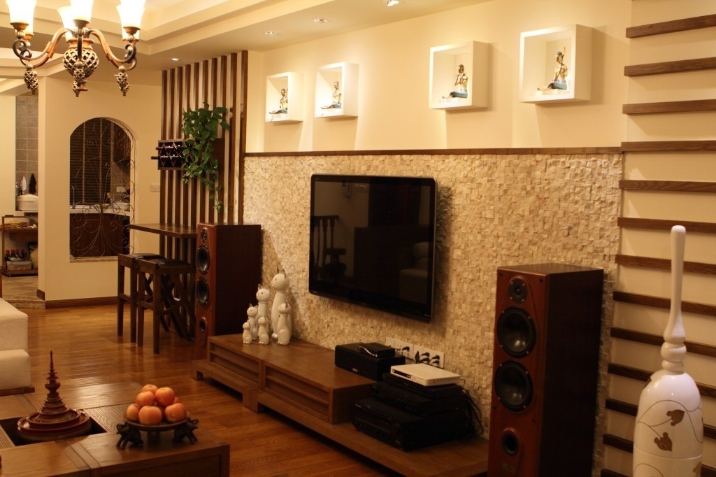 南寧中海九璽86平米東南亞風(fēng)格案例效果圖