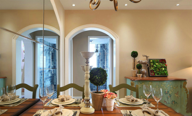 南寧恒大綠洲103田園風格案例效果圖