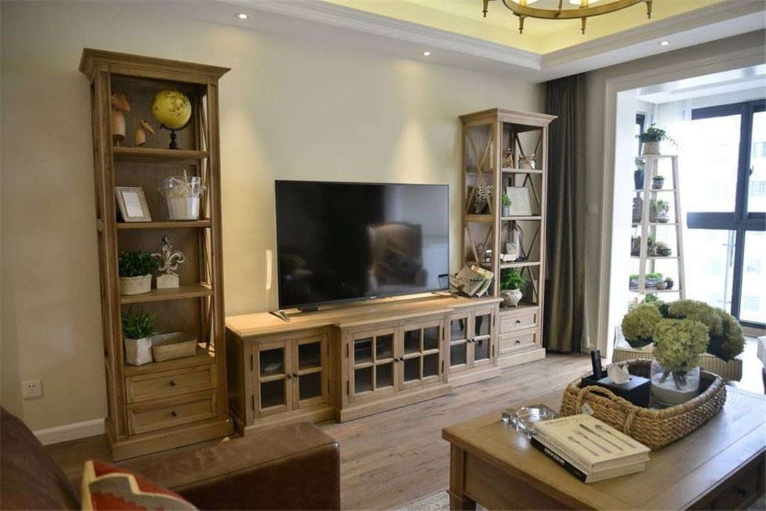 南寧龍光玖譽(yù)湖92平米東南亞風(fēng)格裝修案例效果圖