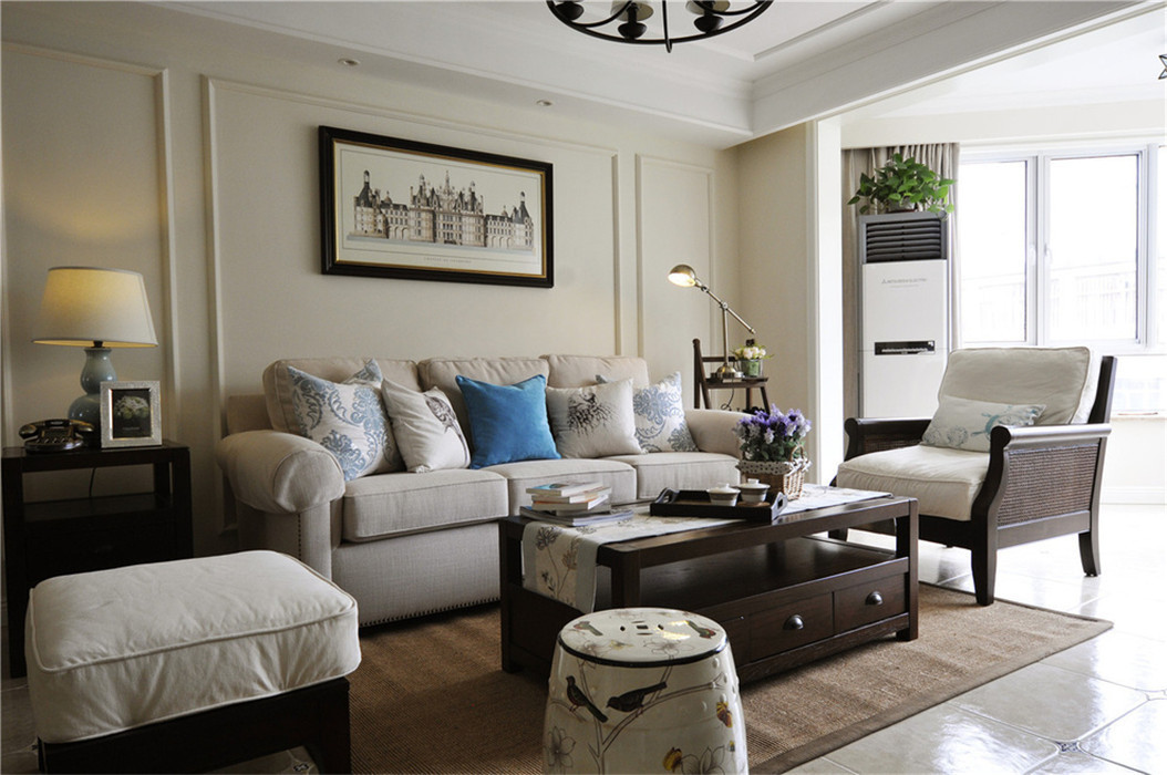 南寧昌泰茗城146平米新古典風(fēng)格裝修案例效果圖