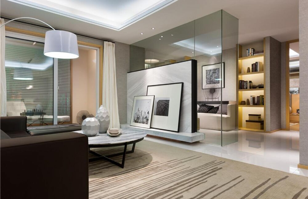 南寧云景山語城89平米毛坯房后現(xiàn)代風(fēng)格裝修案例效果圖