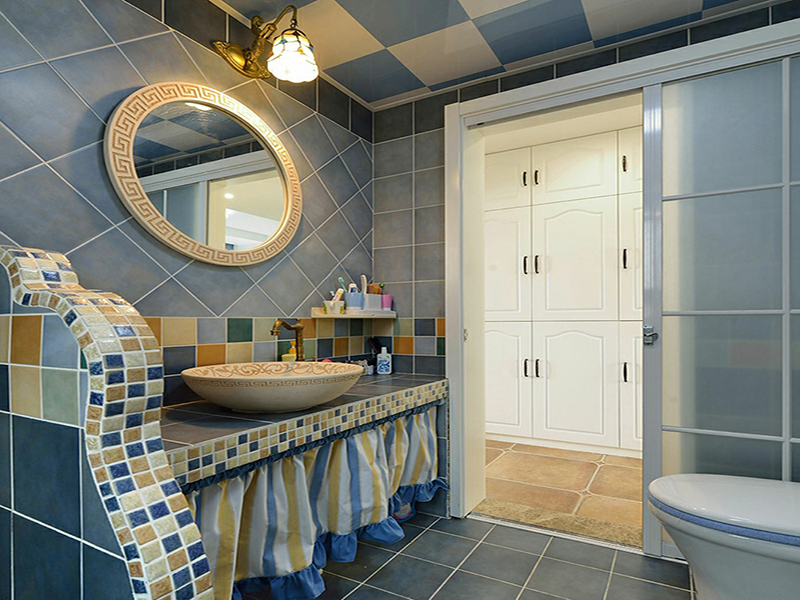 南寧振寧星光廣場(chǎng)78平米地中海風(fēng)格裝修案例效果圖