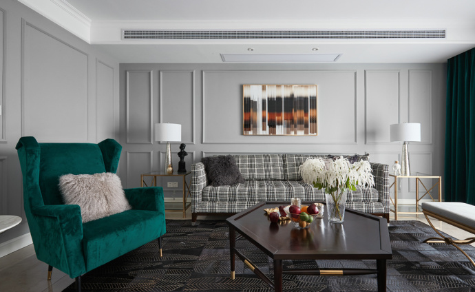 南寧皇巢北郡毛坯房126平米現代風格裝修案例效果圖